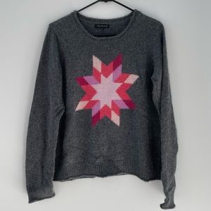 ARITZIA Talula Knit Sweater Star Pattern